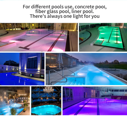Pool-Licht-Unterwasseroberflächenberg Waterpoof 15W Inox 316L RGB LED Mehrfarben