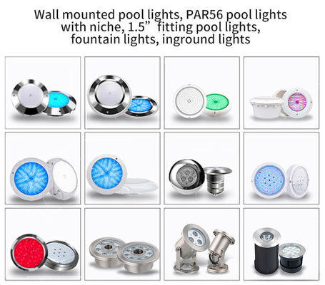 Edelstahl-Unterwasserpool-Lichter, Swimmingpool-Leuchte RGB Inground