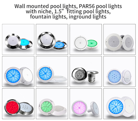 12V verdickte RGB-Farbändernde Pool-Glühlampe, wasserdichte Swimmingpool-Lampe