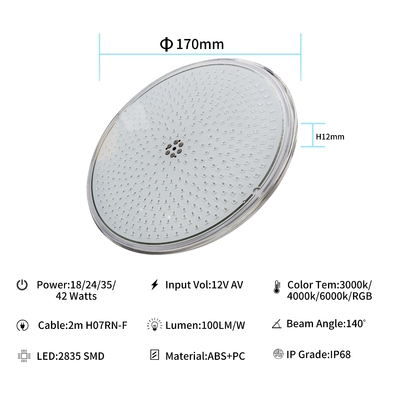 RF-003B-252 LED PAR56 RGB dünnes Pool beleuchtet IP68 für Astral